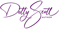 Dotty Scott Author Logo Purple