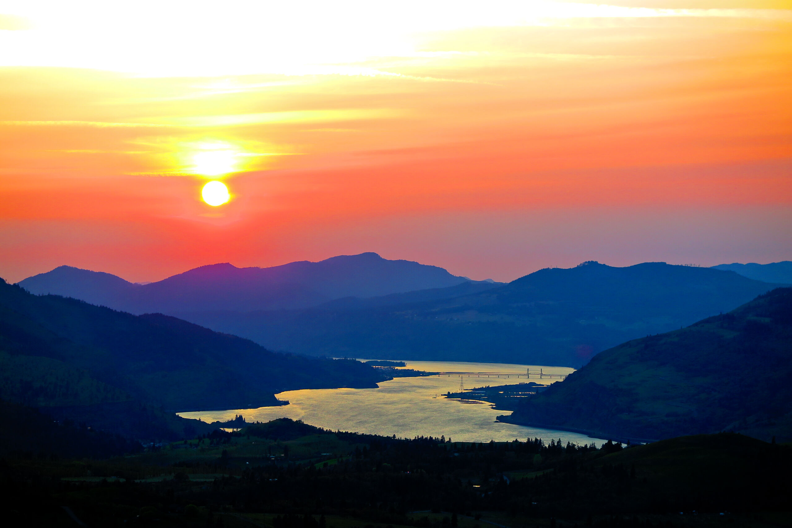 What If Book – Action Sunrise Sunrise above mountains and a winding river